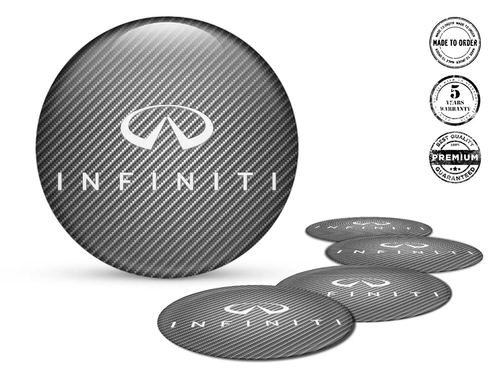 Infiniti Calcomanías Bombadas Personalizadas Etiquetas de Autos